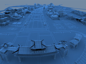 Island ancient architecture 3D Модель