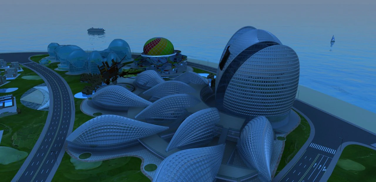 Animation city 3D Model .c4d .max .obj .3ds .fbx .stl .blend 