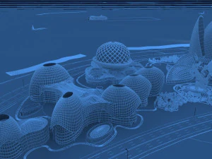 Animation city 3D Model