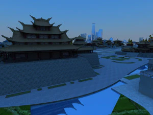 Island ancient architecture 3D Model