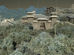 Baptist hometown 3D Model