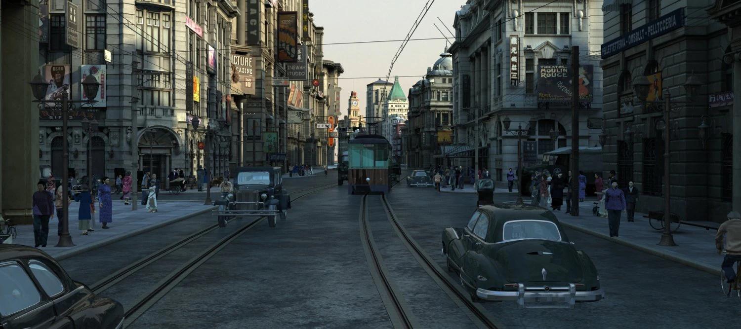 Old Shanghai 3D Model .c4d .max .obj .3ds .fbx .stl .blend 