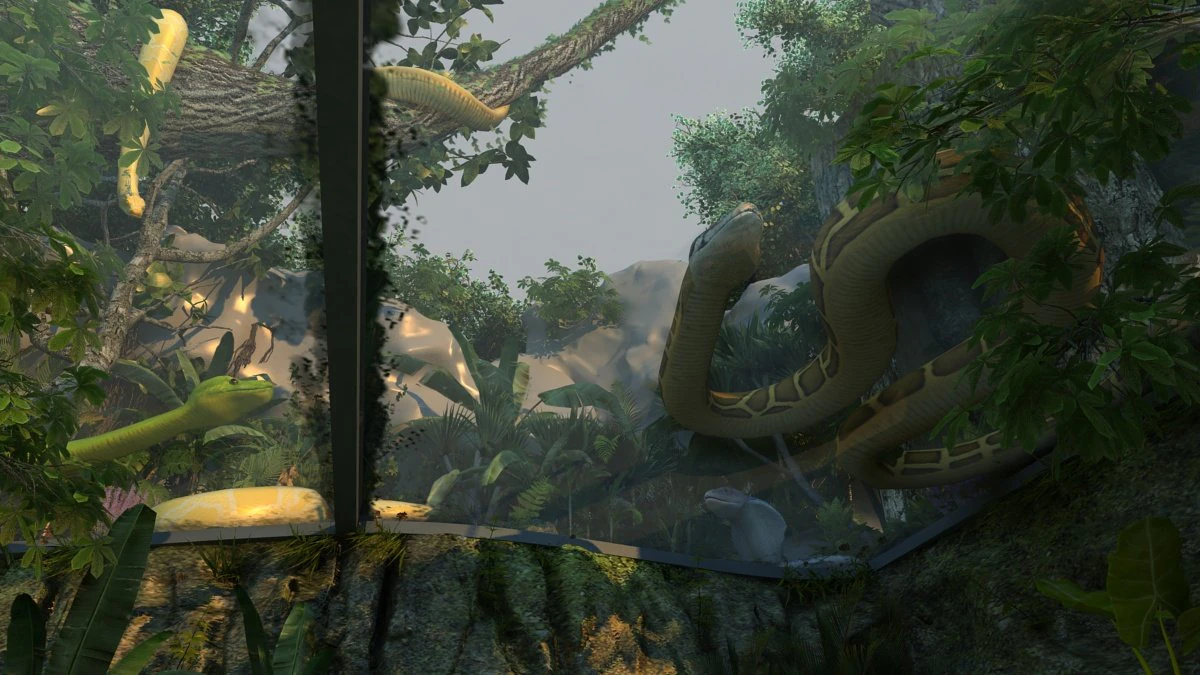 Snake garden 3D Model .c4d .max .obj .3ds .fbx .stl .blend 