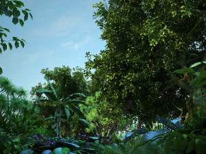 Hutan hujan Model 3D