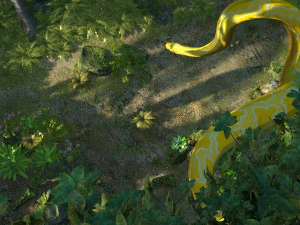 वर्षा वन 3D मॉडल