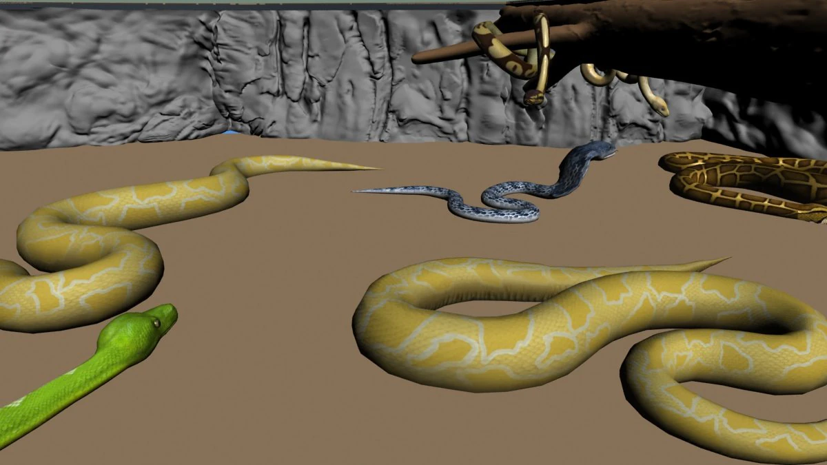Snake pit 3D Model .c4d .max .obj .3ds .fbx .stl .blend 