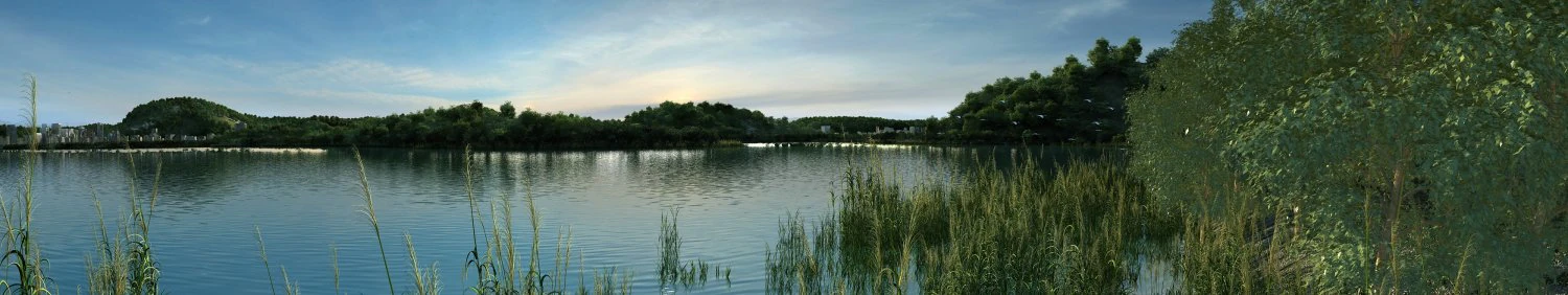 Hangzhou Castle Lake 3D Model .c4d .max .obj .3ds .fbx .stl .blend