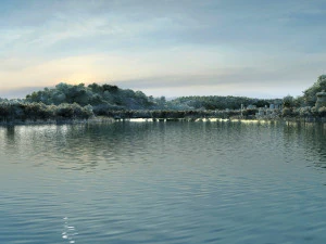 Hangzhou Castle Lake 3D Model