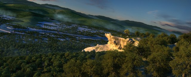 Castle Peak 3D 模型 .c4d .max .obj .3ds .fbx .stl .blend 