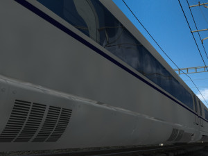 High speed train 3D-Modell
