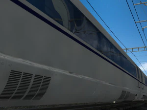 High speed train 3D Model