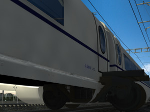 High speed train 3D-Modell