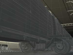 High speed train 3D-Modell