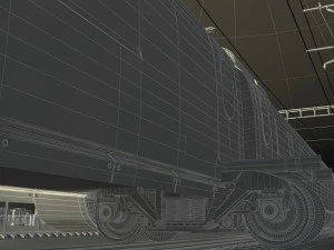High speed train 3D Model