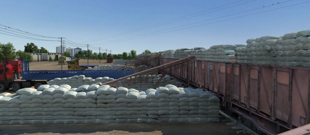 Cargo terminal 3D Model .c4d .max .obj .3ds .fbx .stl .blend 