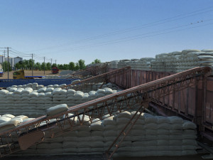 Cargo terminal 3D Model