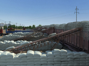 Cargo terminal 3D Model