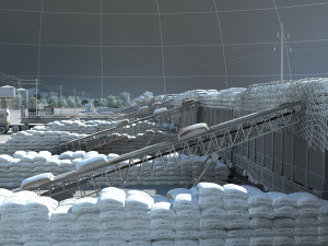 Cargo terminal 3D Model