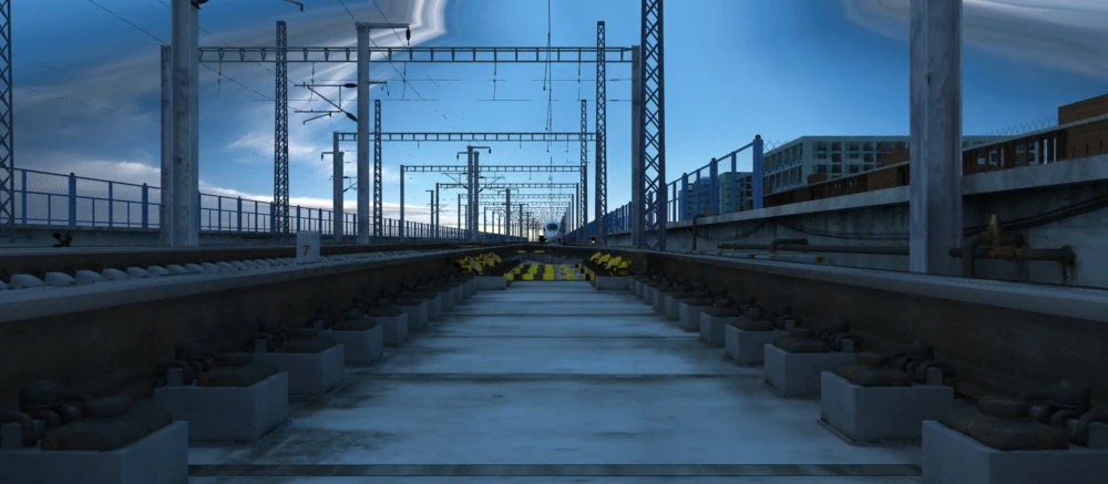 High speed train 3D Model .c4d .max .obj .3ds .fbx .stl .blend 