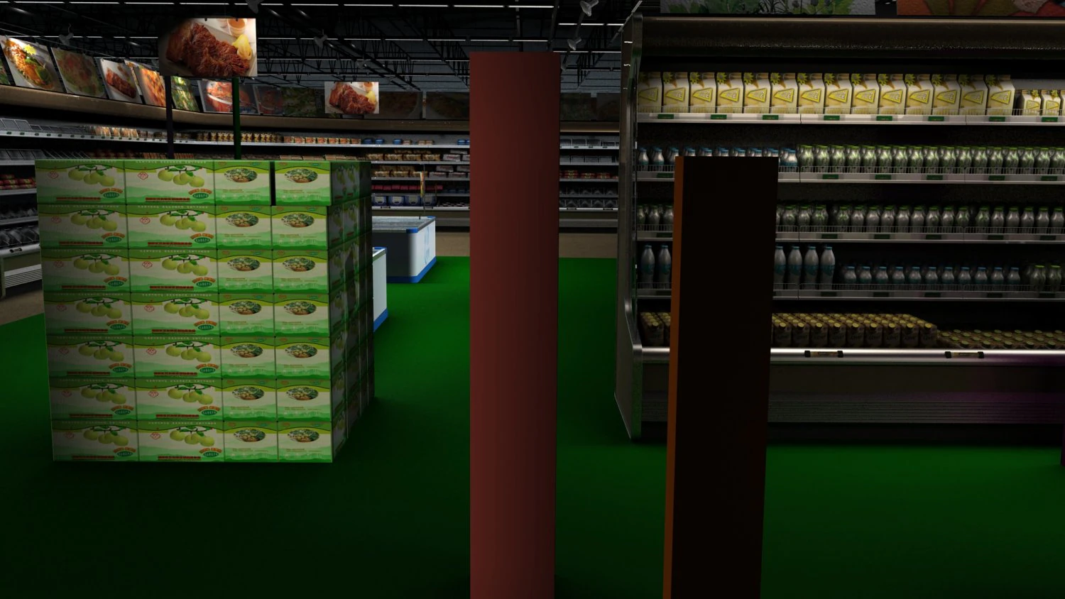Supermarket 3D Model .c4d .max .obj .3ds .fbx .stl .blend 