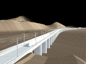 High speed train Modello 3D