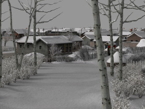 Rural small courtyard Model 3D