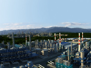 Chemical plant 3Dモデル