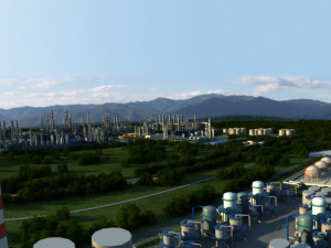 Chemical plant 3Dモデル