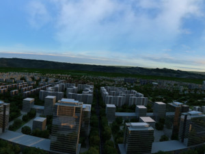 City planning 3D मॉडल