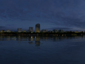City night view 3D Model