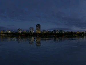 City night view 3D Model