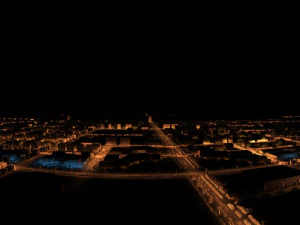 City night view 3D Model