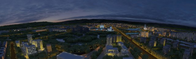 City night 3D Model .c4d .max .obj .3ds .fbx .stl .blend 