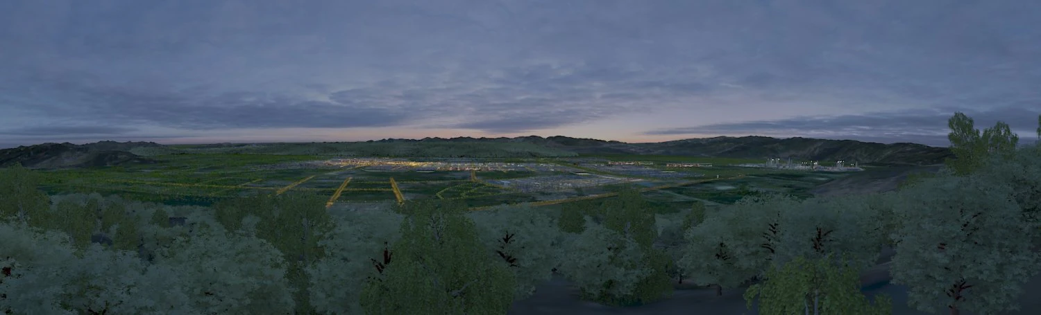 城市夜景 3D 模型 .c4d .max .obj .3ds .fbx .stl .blend 