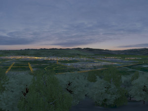 City night view 3D Model