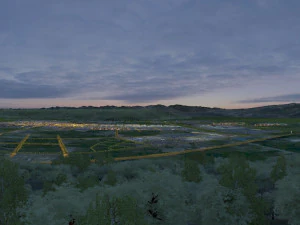 城市夜景 3D 模型