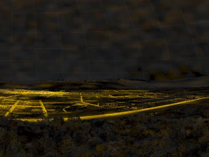 城市夜景 3D 模型