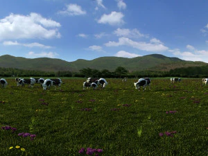 Dairy farm 3D Model