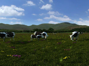 Dairy farm 3D Model