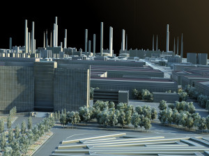 Chemical plant 3D Model