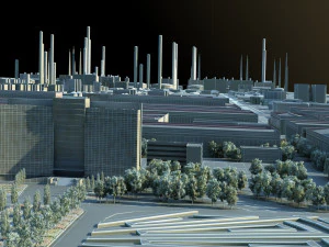 Chemical plant 3D Model