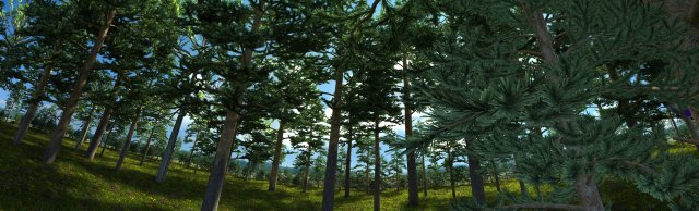 Pine forest 3D Модель .c4d .max .obj .3ds .fbx .stl .blend 