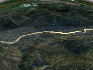 Mountains and rivers 3D Model