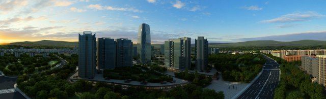 City building Model 3D .c4d .max .obj .3ds .fbx .stl .blend 