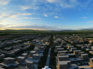 都市の建物 3Dモデル