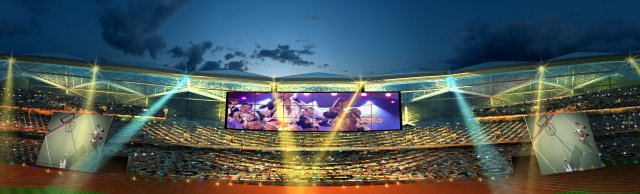 Stadium Model 3D .c4d .max .obj .3ds .fbx .stl .blend 
