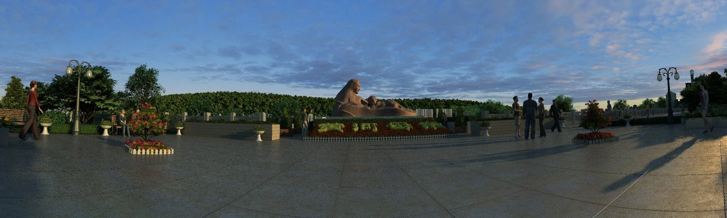 Mother statue 3D Model .c4d .max .obj .3ds .fbx .stl .blend 