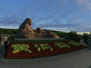Mother statue 3D Model