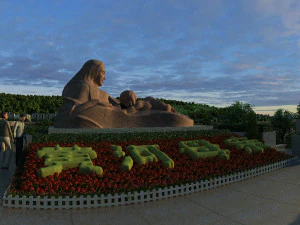 Mother statue 3D Model