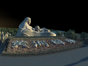 Mother statue 3D Model